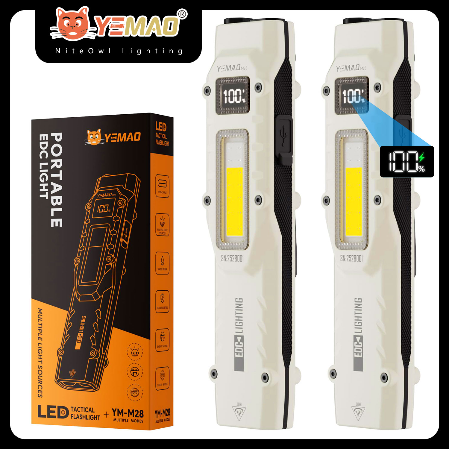 YEMAO M28 Super Bright EDC Fla - đánh giá và giá Outdoor Adventure Trips