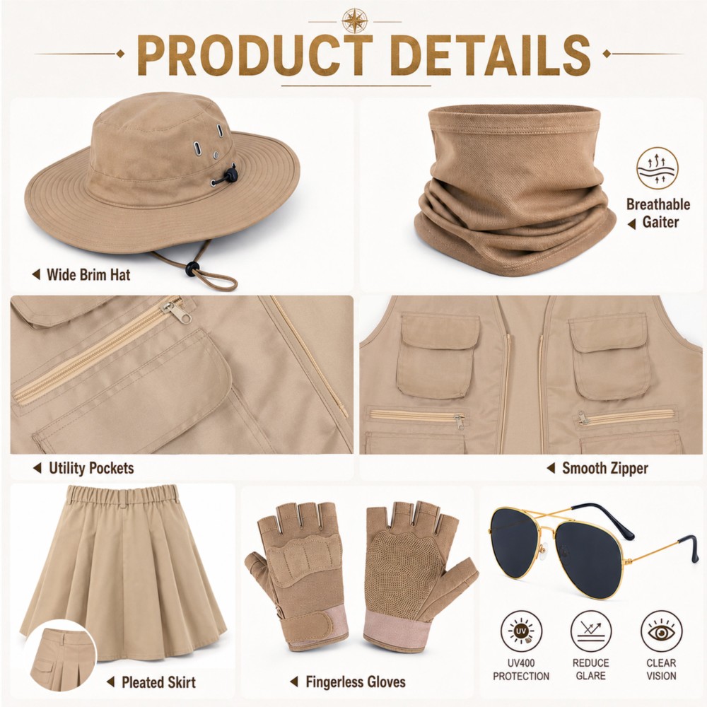 Outdoor Explorer Clothing Hat  - đánh giá và giá Outdoor Adventure Outfit